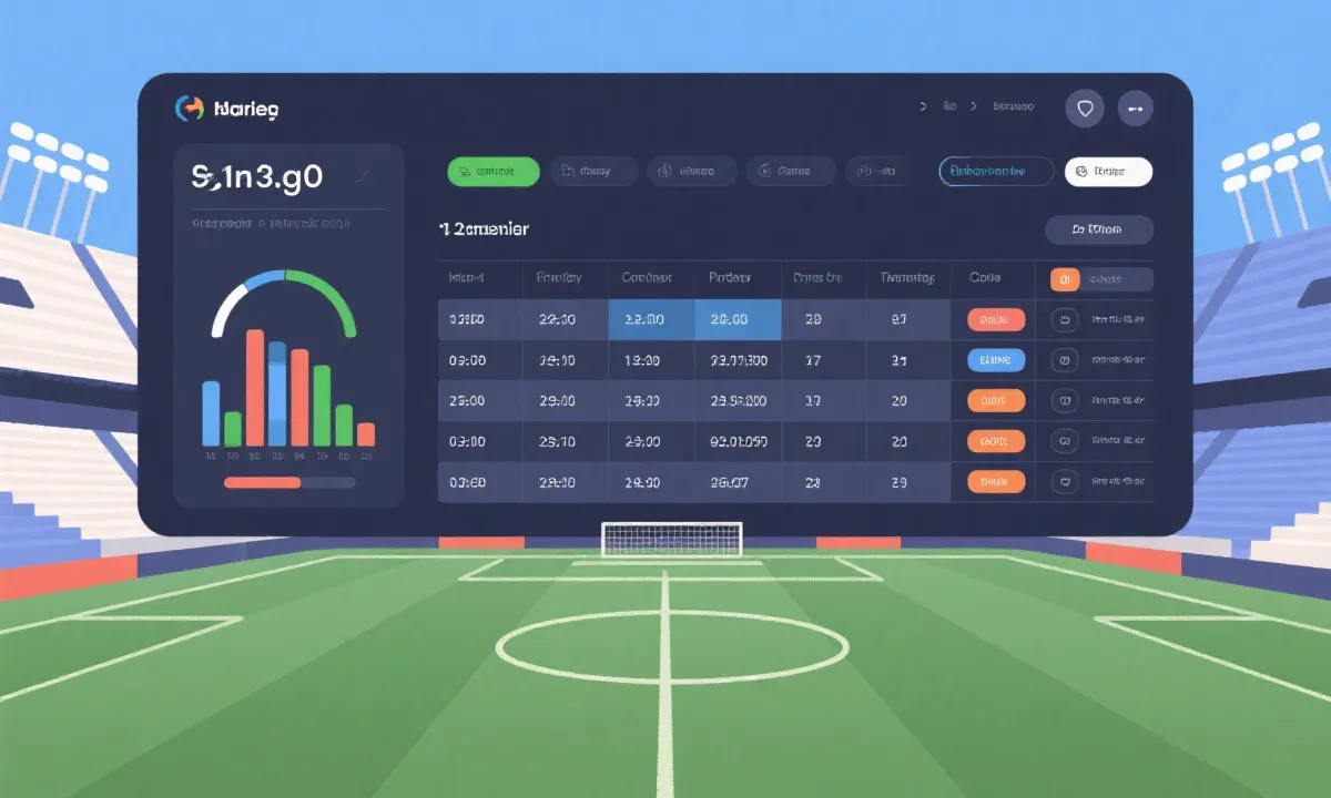 赛程与积分榜数据可视化示意图