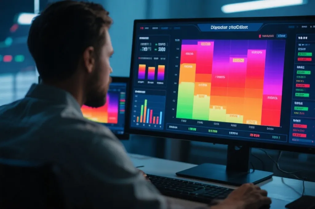 数据面板显示赔率曲线与投注热图的分析场景